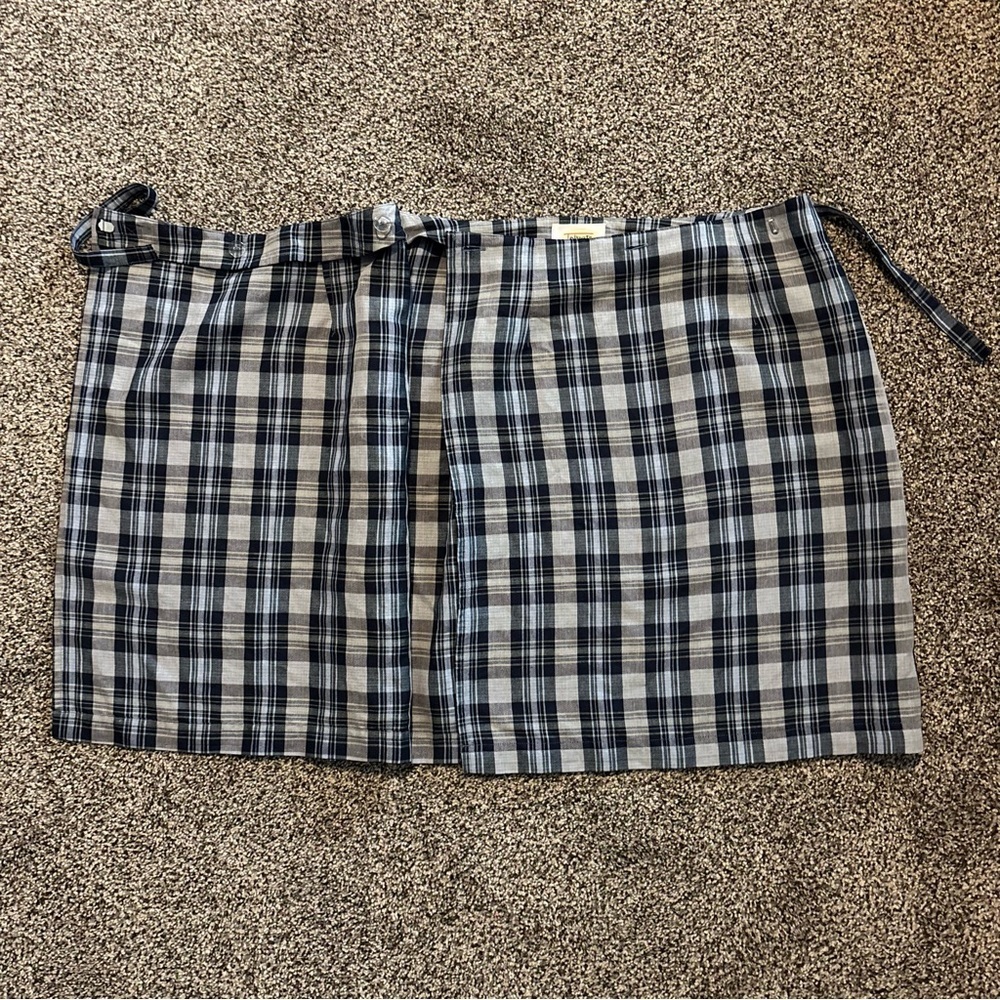 Talbots ~Plaid Wrap Mini Skirt Women’s Size 10 - Picture 4 of 8